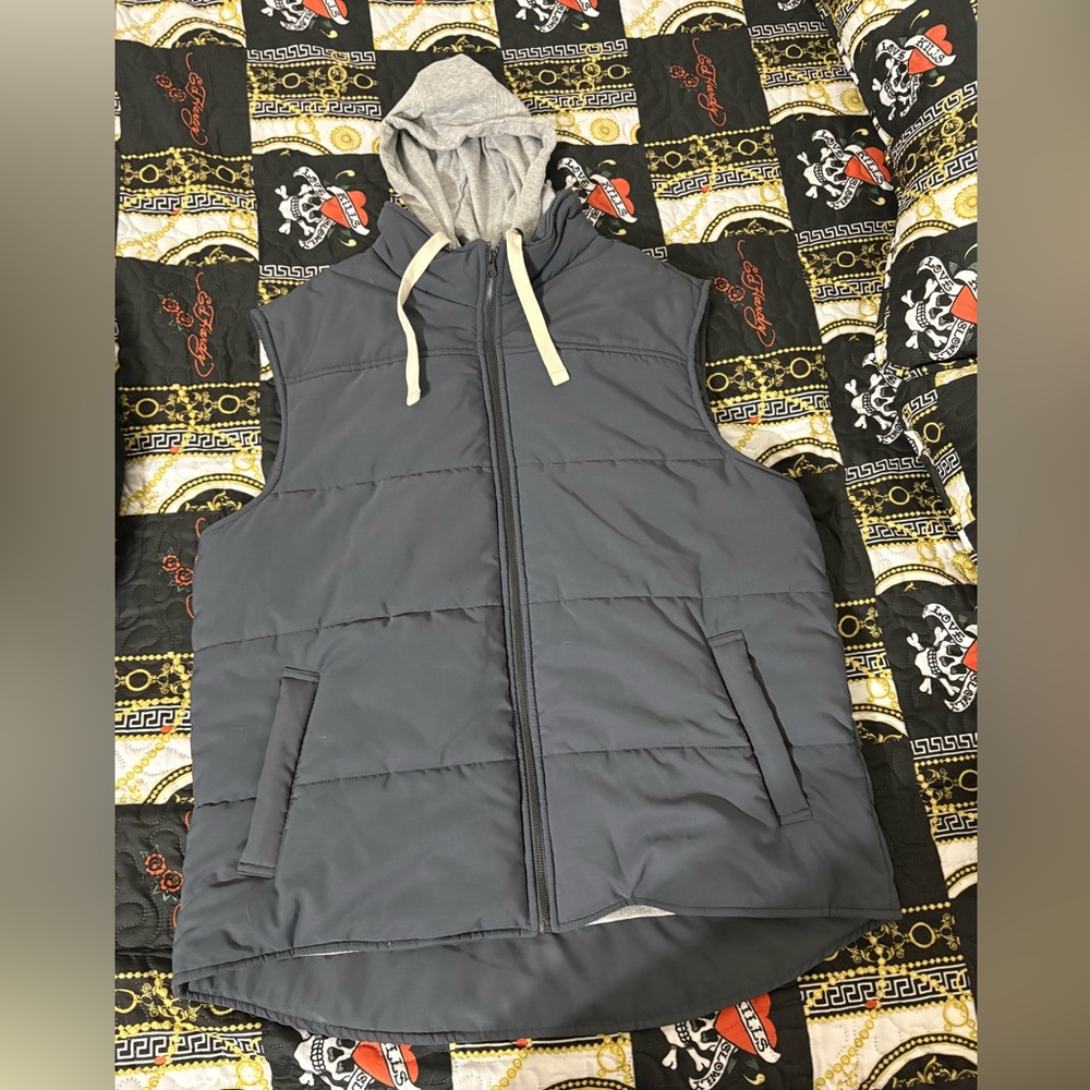 George Gray and Cream Vest